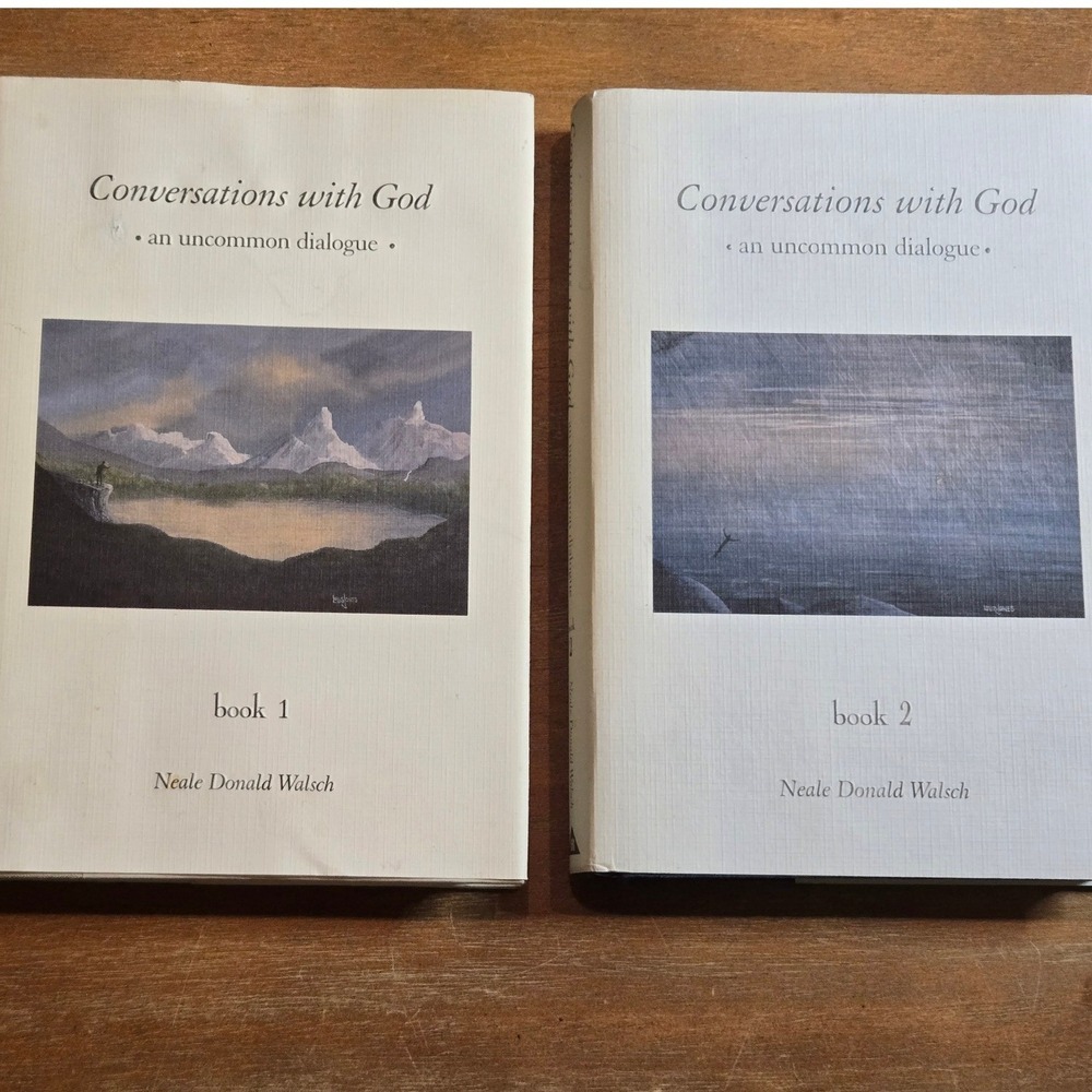 Neale Donald Walsch Conversations with‎ God Book 1 & 2 Set Hardcover Books